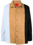 424 Colour Block Denim Shirt - Multicolour