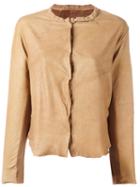 Transit Leather Jacket, Women's, Size: 3, Brown, Cotton/leather