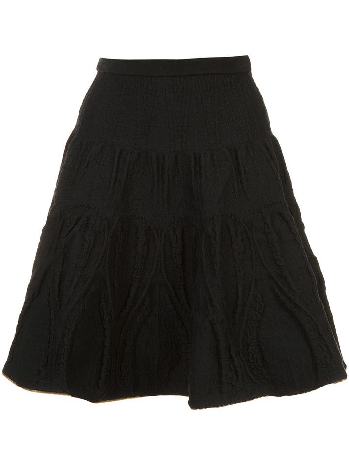 Metallic Trim Knit Skirt - Women - Silk/polyamide/polyester - S, Black, Silk/polyamide/polyester, Sophie Theallet