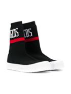 Gcds Kids Teen Sock Style Sneakers - Black