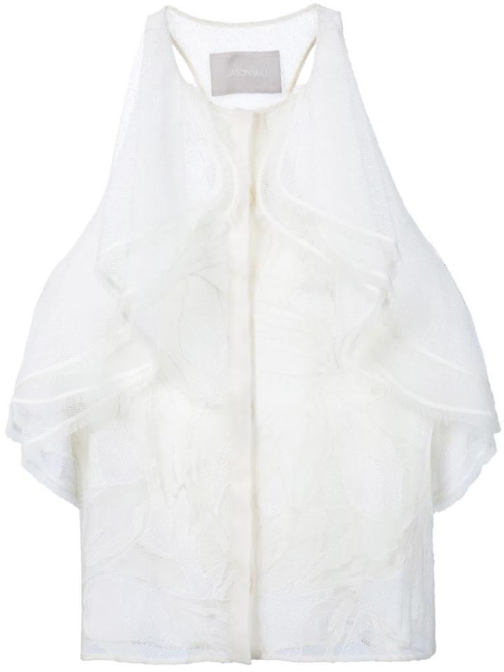 Jason Wu Ruffled Racerback Blouse