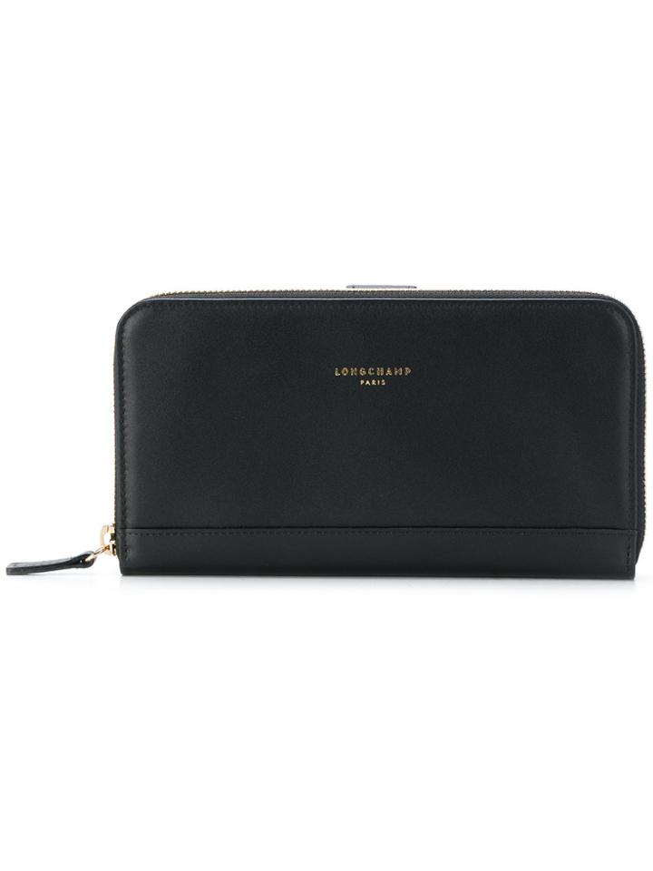 Longchamp All Around Zip Wallet - Black