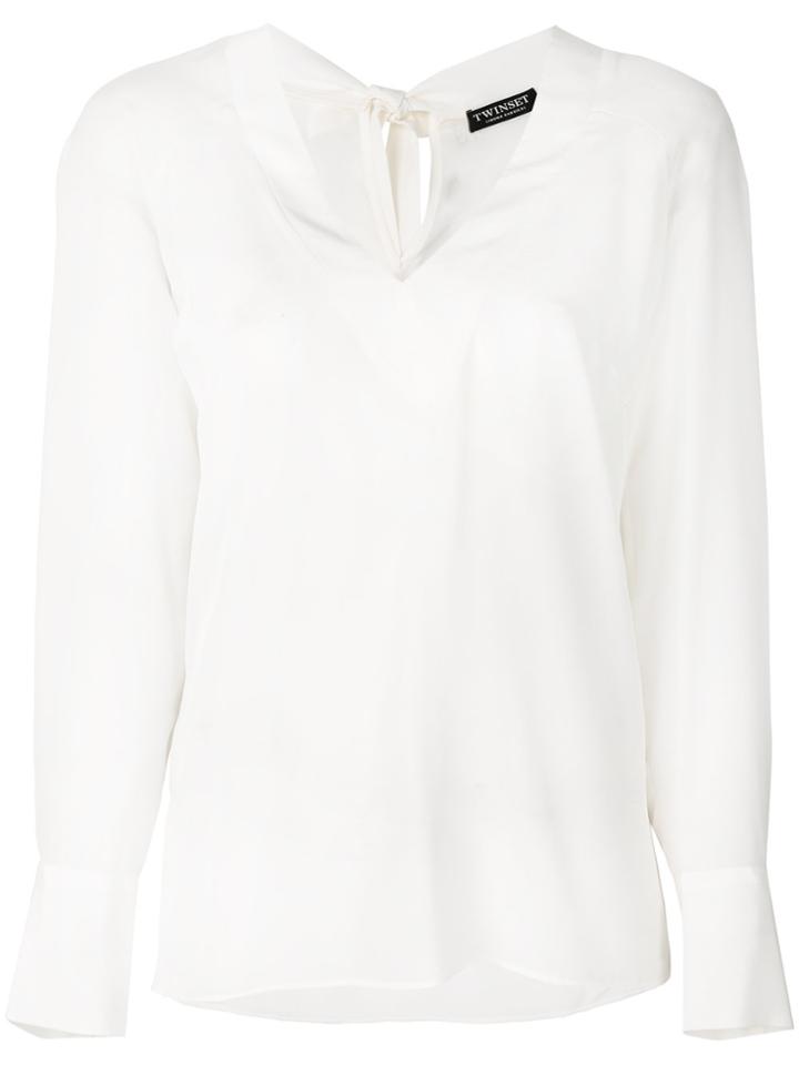 Twin-set Classic Shift Blouse - White