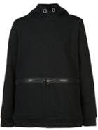 Givenchy Slit-detail Hooded Sweatshirt, Men's, Size: Medium, Black, Cotton/viscose