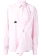Walk Of Shame Button Detail Shirt - Pink
