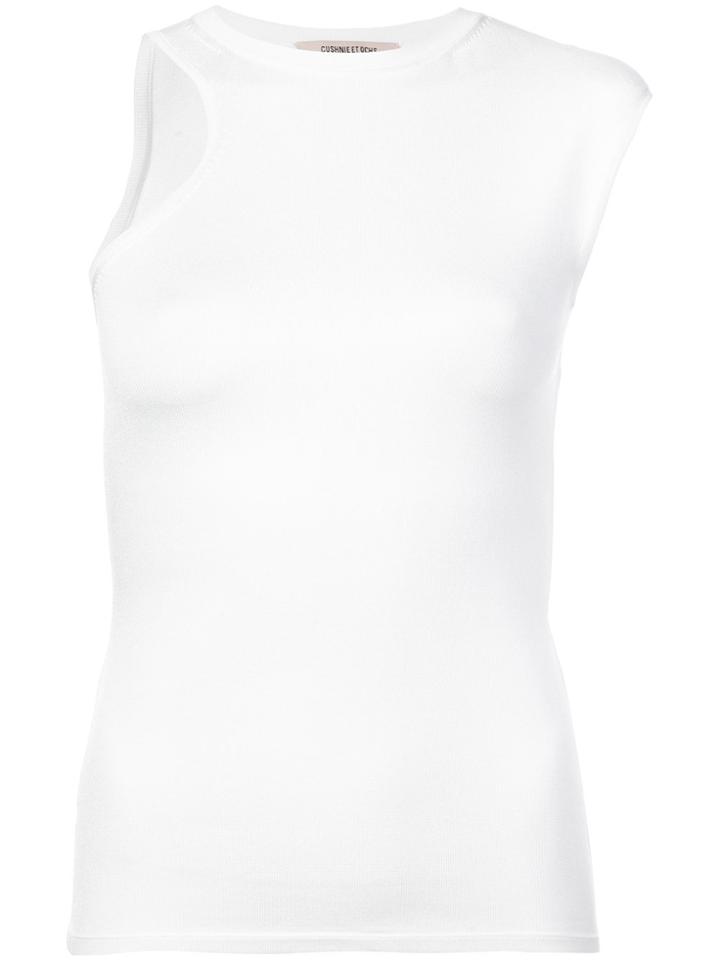 Cushnie Et Ochs Fitted Tank Top - White