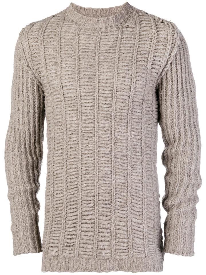 Rick Owens Chunky Knit Jumper - Brown
