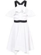 Derek Lam 10 Crosby Off The Shoulder Halter Dress - White