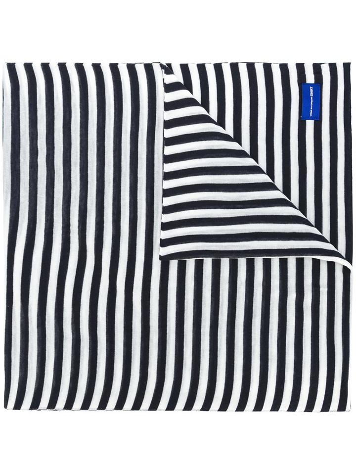 Comme Des Garçons Shirt Striped Scarf, Men's, Blue, Acrylic/wool