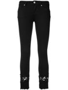 Liu Jo Crochet Detail Trousers - Black