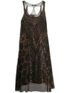 Jean Paul Gaultier Pre-owned Sequinned Layered Dress - Brown