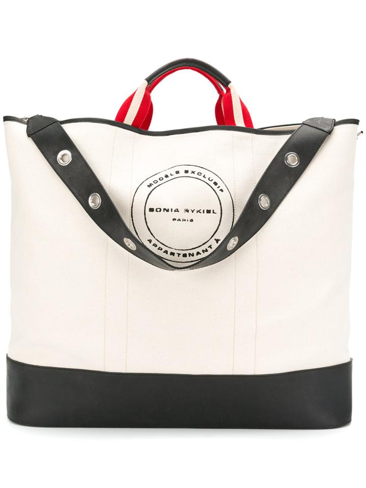 Sonia Rykiel Oversized Tote Bag - Nude & Neutrals