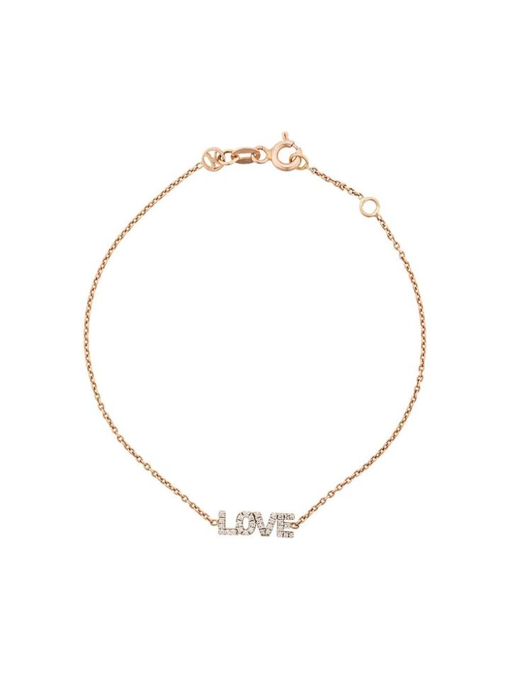 Kismet By Milka 14 Rose Gold Small Love Diamond Bracelet