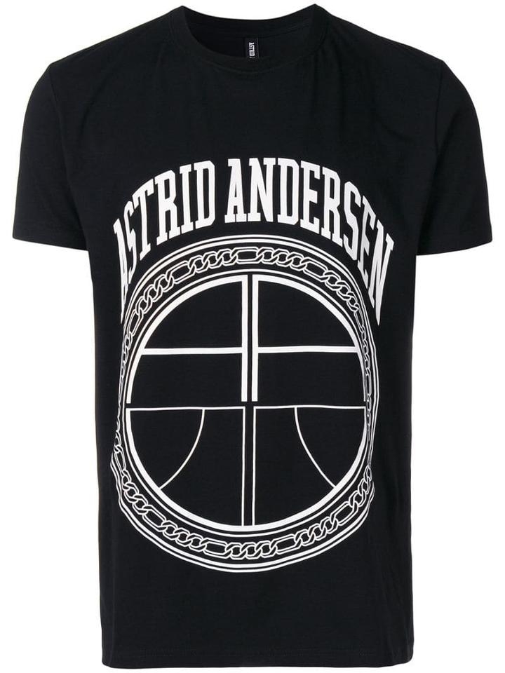 Astrid Andersen Logo Print T-shirt - Black