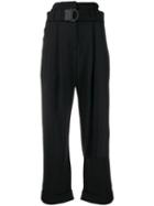 Brunello Cucinelli Belted Waist Trousers - Black