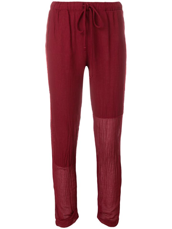 Lost & Found Rooms Cropped Drawstring Trousers - Red