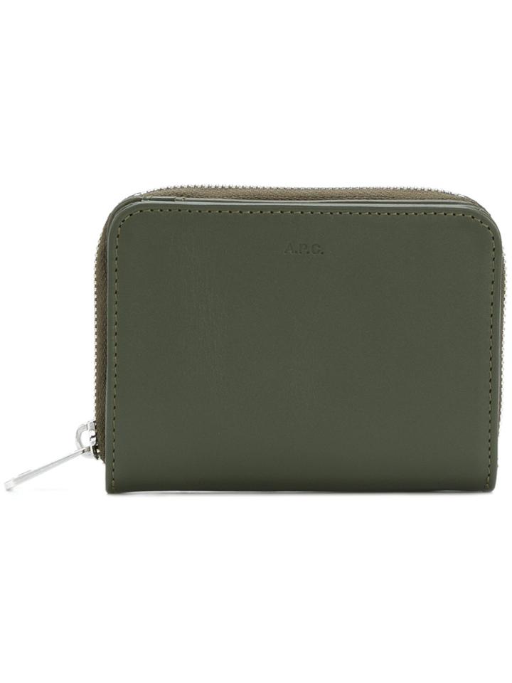 A.p.c. Compact Purse - Green