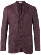 Boglioli Pocket-front Blazer, Men's, Size: 52, Brown, Silk/linen/flax/cotton/cupro