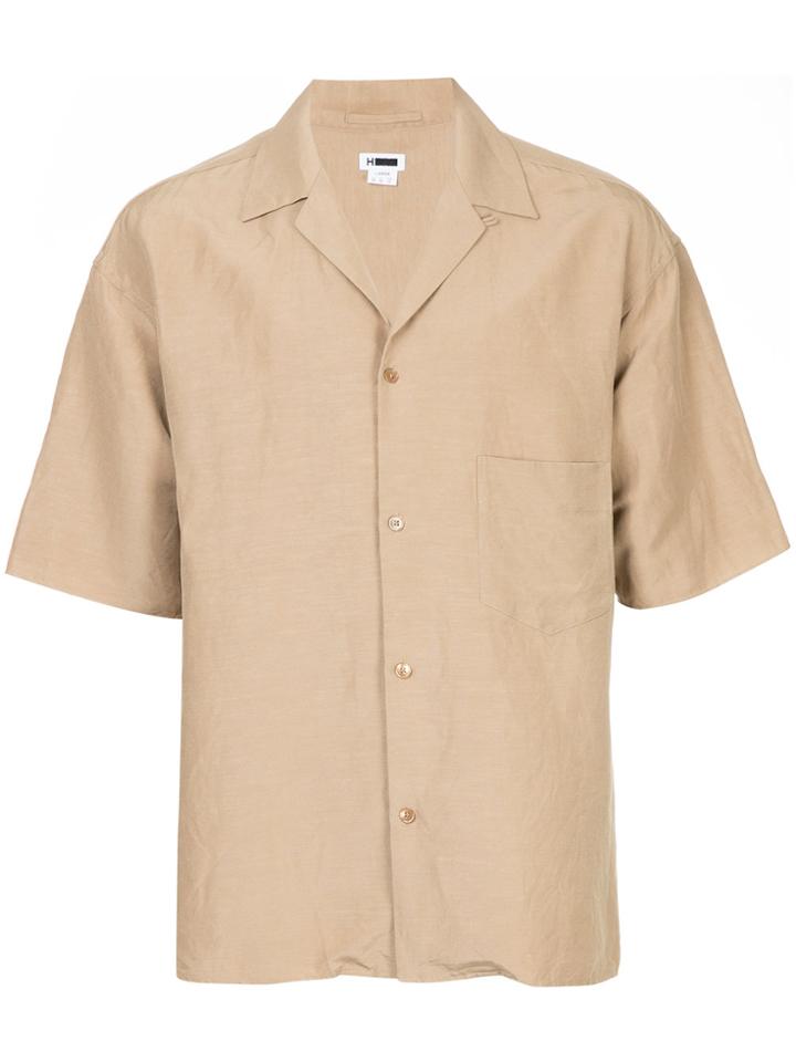 H Beauty & Youth Half Sleeve Shirt - Brown
