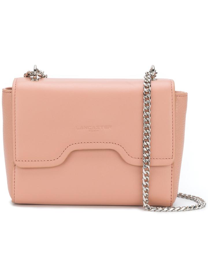 Lancaster Foldover Chain Shoulder Bag - Pink & Purple