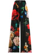 Paul Smith Floral Print Trousers - Black