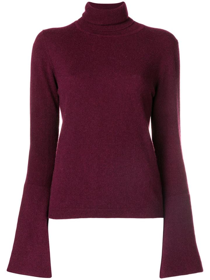 Antonia Zander Turtleneck Jumper - Pink & Purple