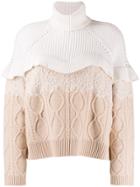 Fendi Cable-knit Dress - Neutrals