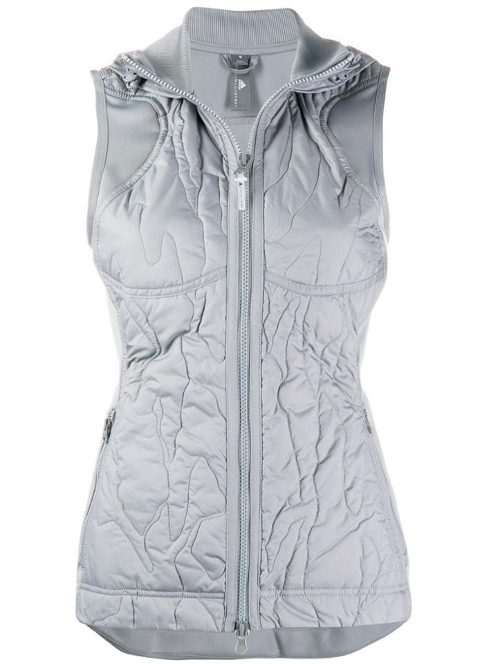 Adidas By Stella Mccartney Hooded Run Gilet - Grey