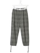 Duo Checked Cargo Trousers - Grey