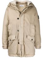 Stone Island Hooded Down Jacket - Neutrals