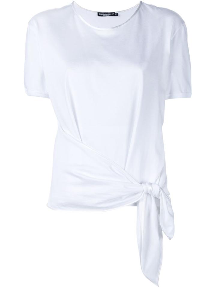 Dolce & Gabbana Knot Cotton And Silk T-shirt