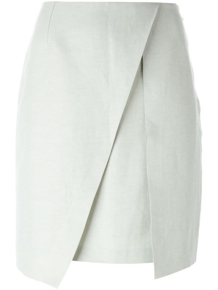 Romeo Gigli Pre-owned Pleat Detail Skirt - Grey