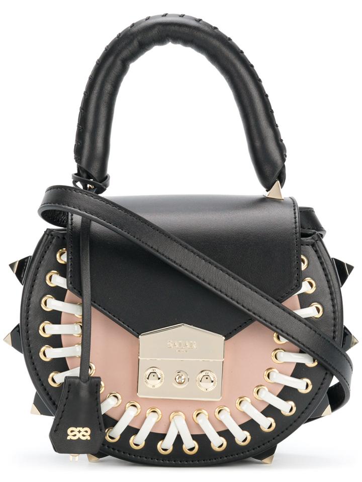 Salar Mimi Pokcet Shoulder Bag - Black