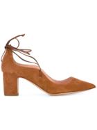 Rupert Sanderson Lace Up Pumps - Brown