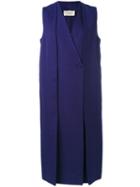 Ports 1961 - Layered Waistcoat - Women - Cotton/sisal/virgin Wool - 42, Blue, Cotton/sisal/virgin Wool