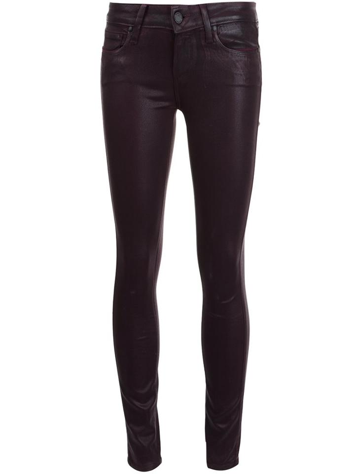 Paige Skinny Jeans, Women's, Size: 28, Red, Rayon/cotton/polyester/spandex/elastane