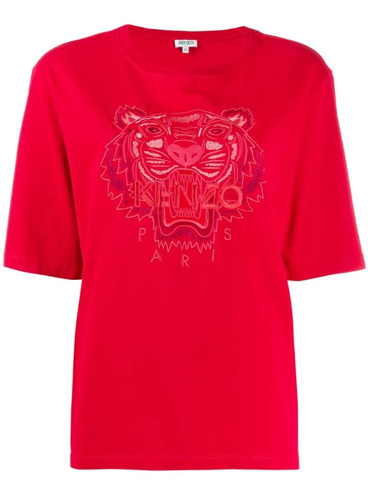 Kenzo Logo Embroidered T-shirt