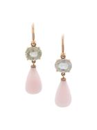 Irene Neuwirth Pink Opal Drop Earrings - Pink & Purple