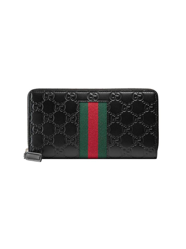 Gucci Signature Web Wallet - Black