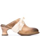 Cherevichkiotvichki Distressed Block Heel Mules - Neutrals