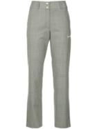 Misbhv Houndstooth Slim-fit Cropped Trousers - Grey
