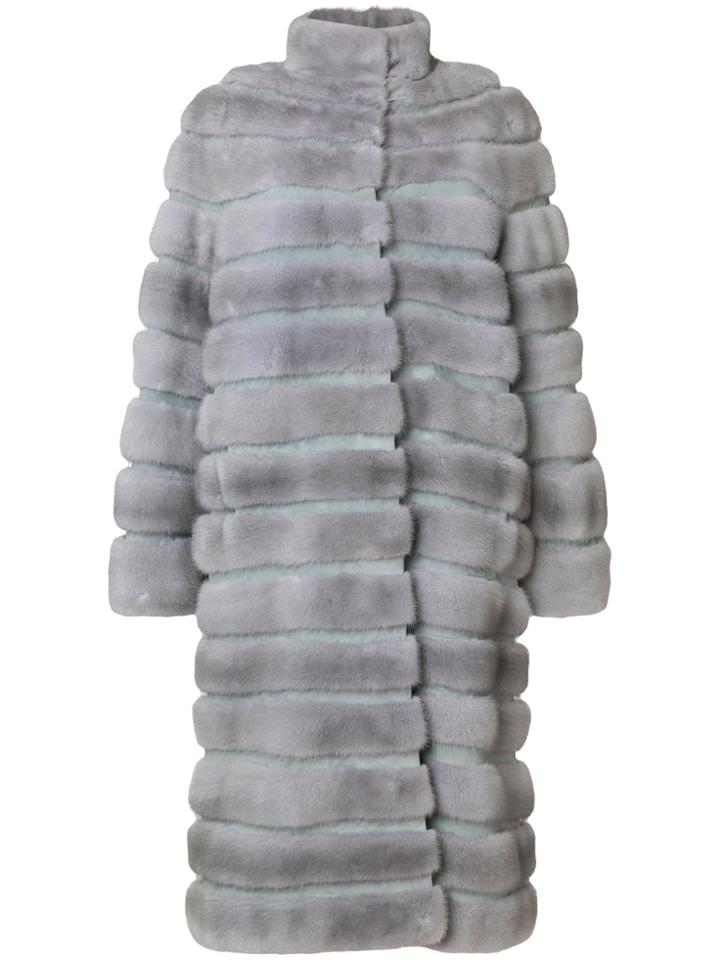 Liska Barnabas Fur Coat - Grey