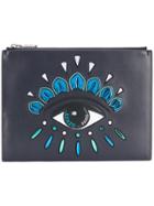 Kenzo Embroidered Pouch - Blue