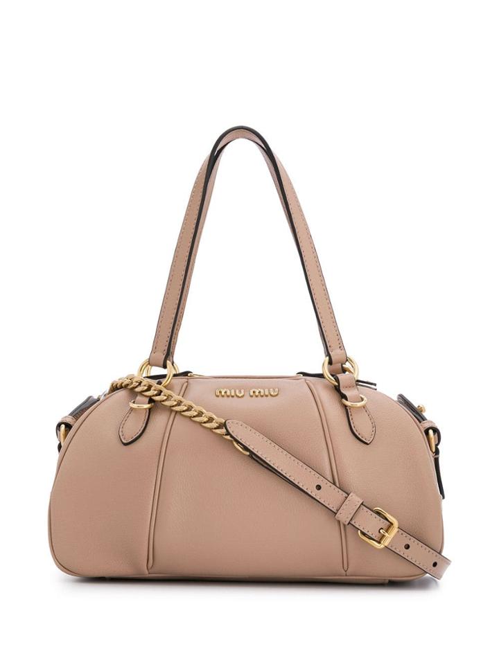 Miu Miu Oval Shoulder Bag - Neutrals