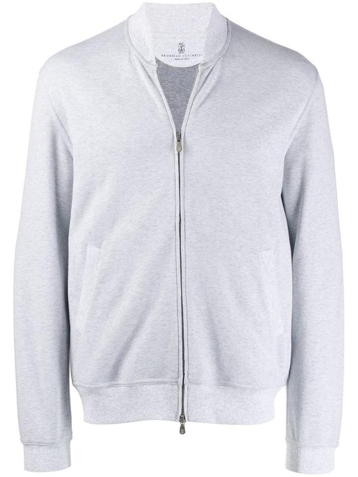 Brunello Cucinelli Zip-up Jacket - Grey