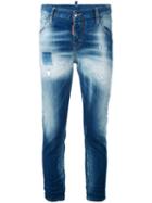 Cool Girl Cropped Jeans - Women - Cotton - 38, Blue, Cotton, Dsquared2
