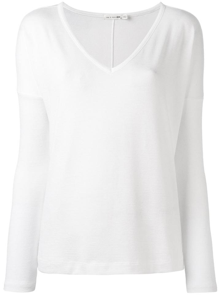 Rag & Bone - V-neck Sweater - Women - Rayon/polyester/spandex/elastane - Xs, White, Rayon/polyester/spandex/elastane