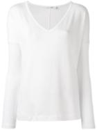 Rag & Bone - V-neck Sweater - Women - Rayon/polyester/spandex/elastane - Xs, White, Rayon/polyester/spandex/elastane