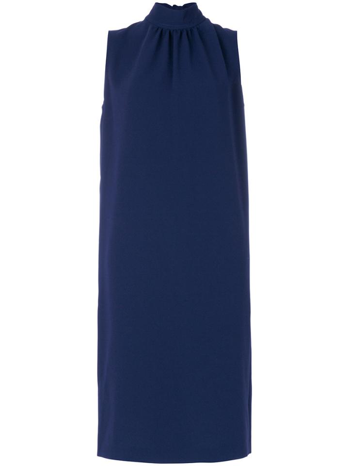 Joseph Sleeveless Roll Neck Dress - Blue