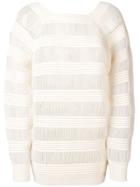 Calvin Klein Stripe Long-sleeve Top - Yellow